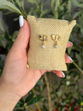 Cd small earrings