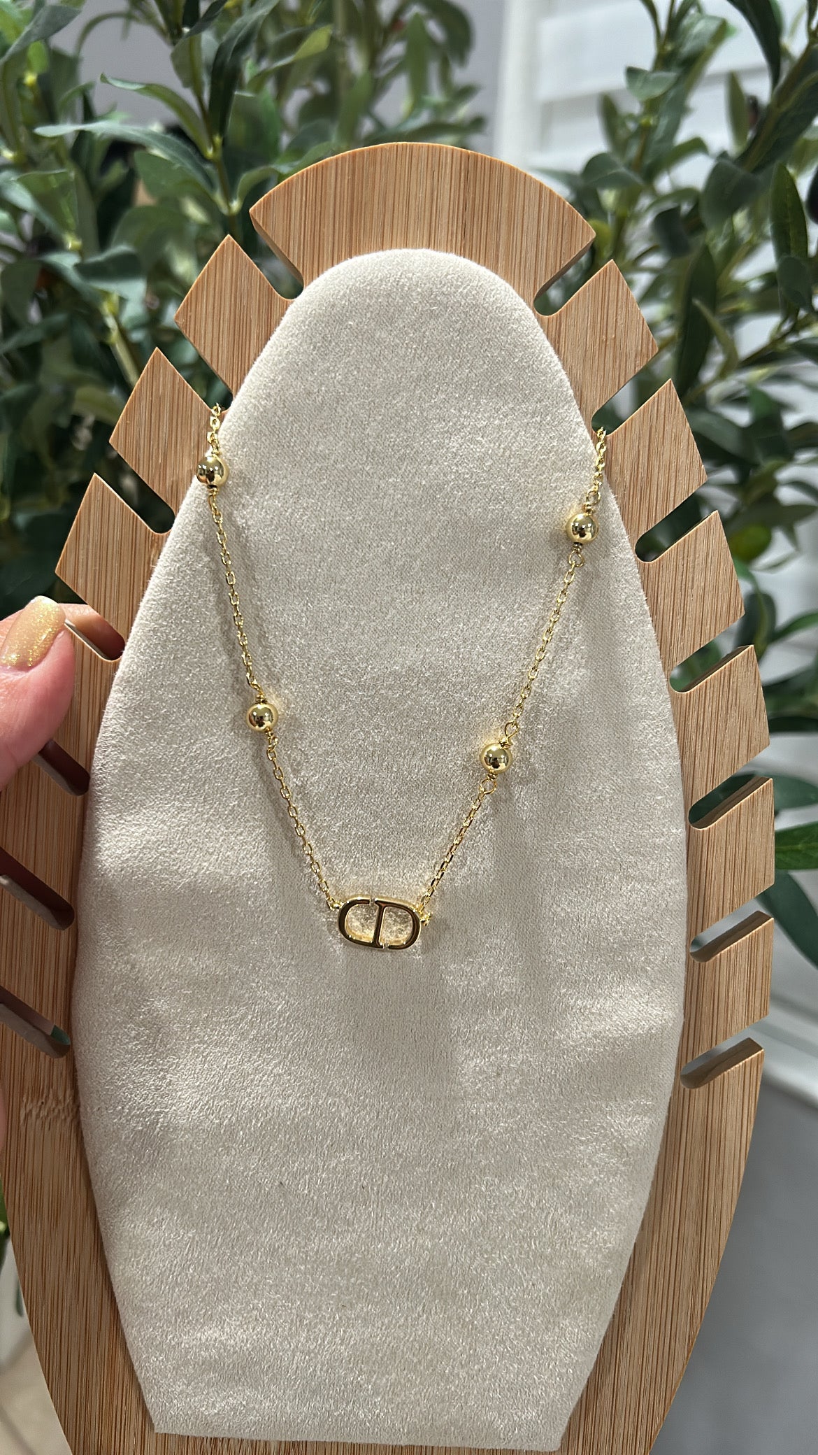 Cd necklace
