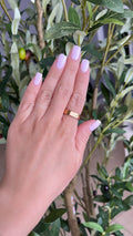 Plain rose gold carti ring