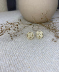 Lv flower earrings