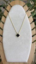 Black clover necklace