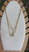 Cd triple necklace