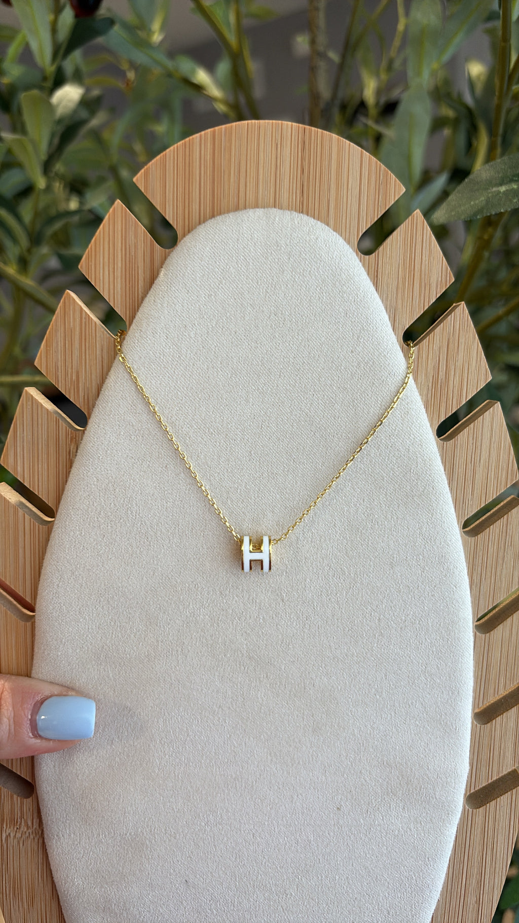H necklace